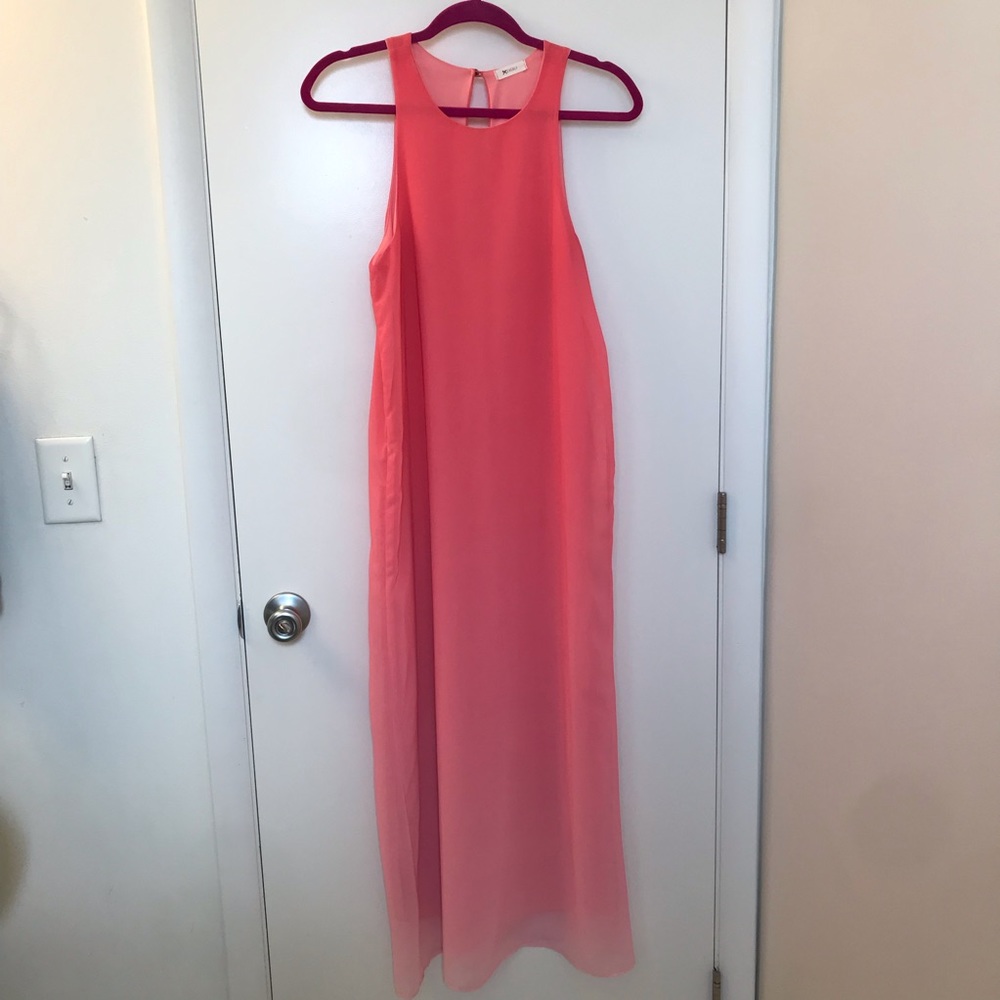 Everly maxi ombré sunset peach dress